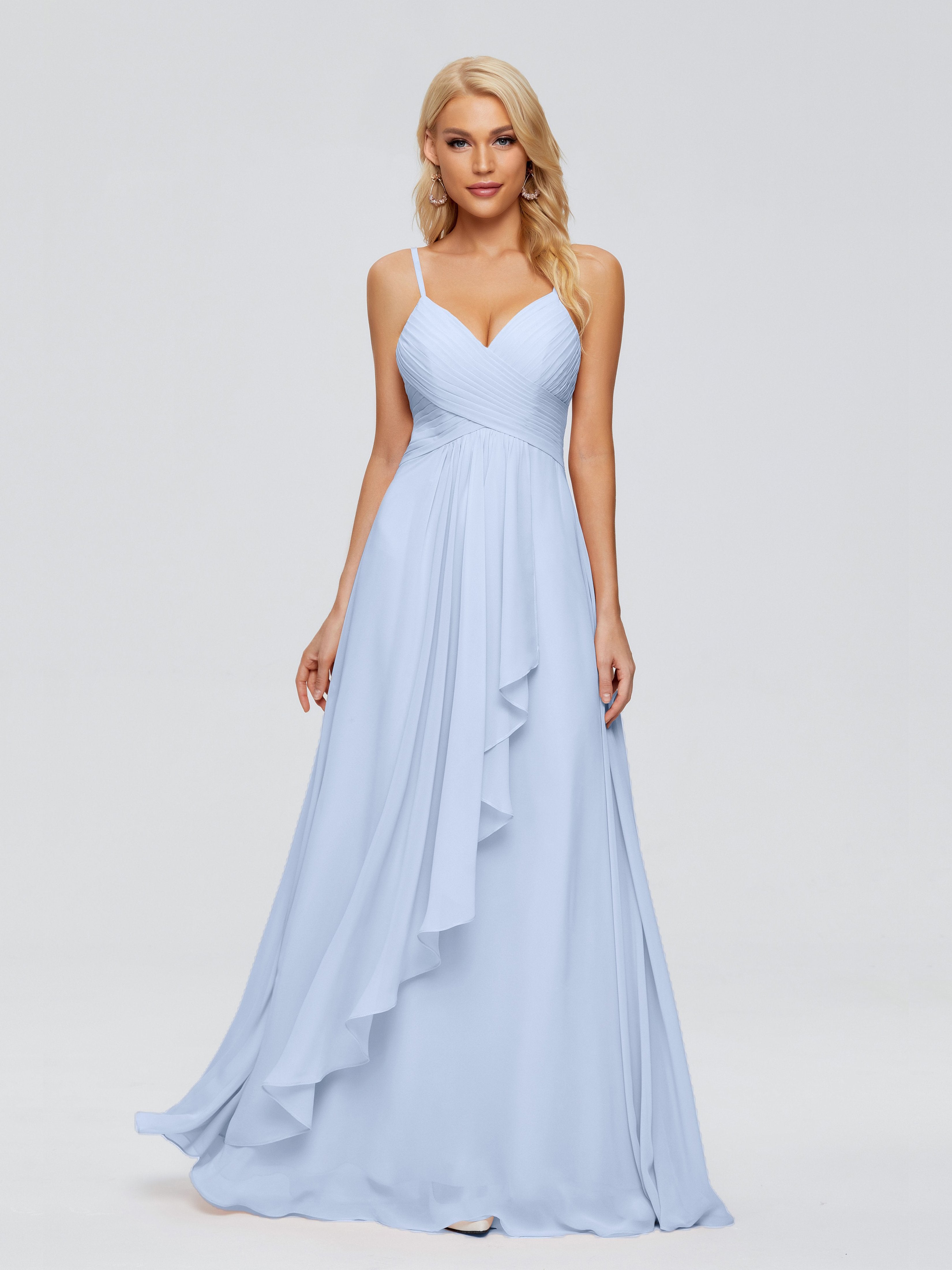Sky Blue Bridesmaid Dresses Uk Isla Cute Spaghetti Straps Chiffon Brid Sky Blue Bridesmaid Dresses Uk Isla Cute Spaghetti Straps Chiffon Brid