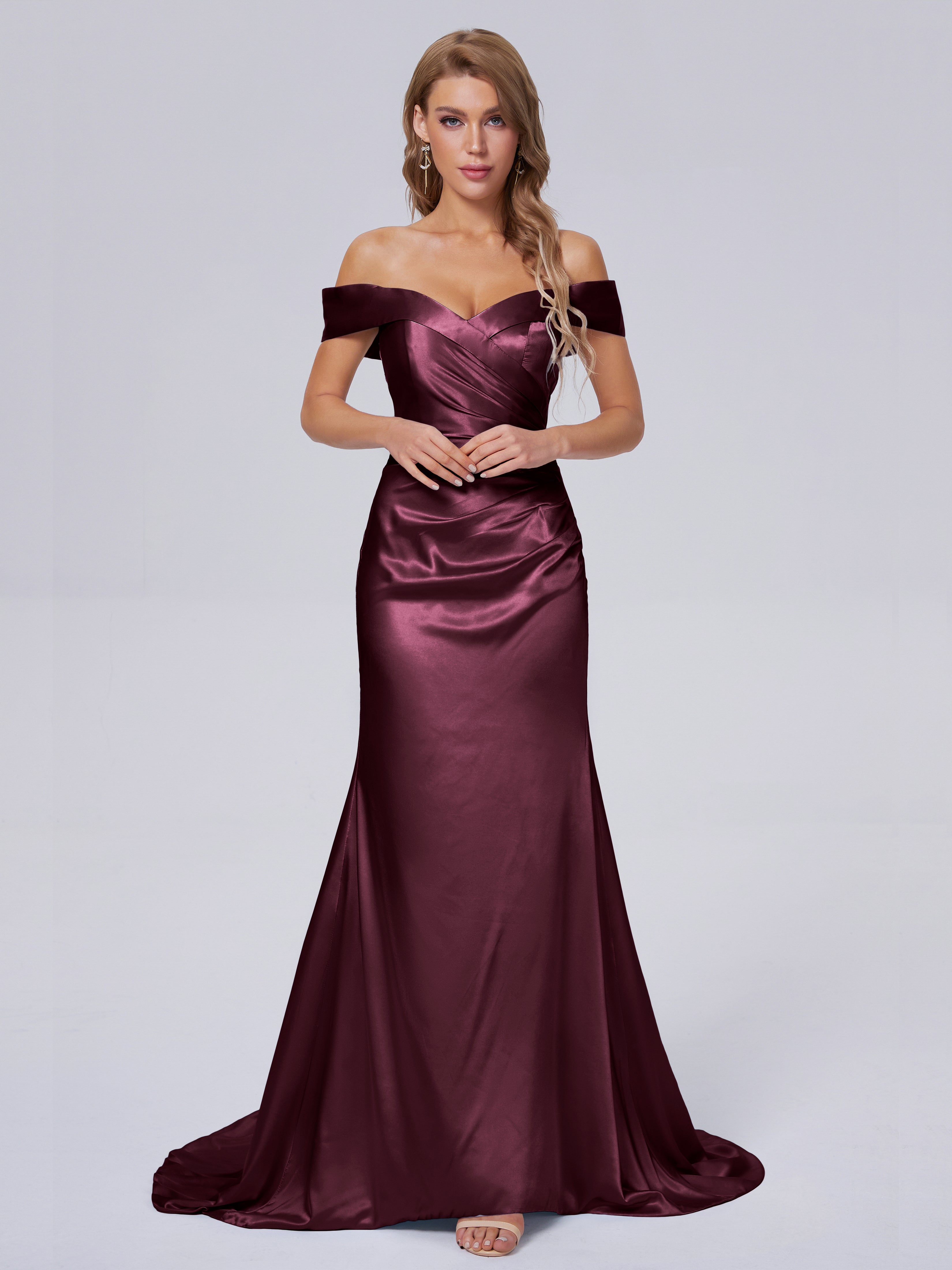 Cabernet Bridesmaid Dresses Wedding Hourglass Soft Satin Bridesmaid Dr Cabernet Bridesmaid Dresses Wedding Hourglass Soft Satin Bridesmaid Dr