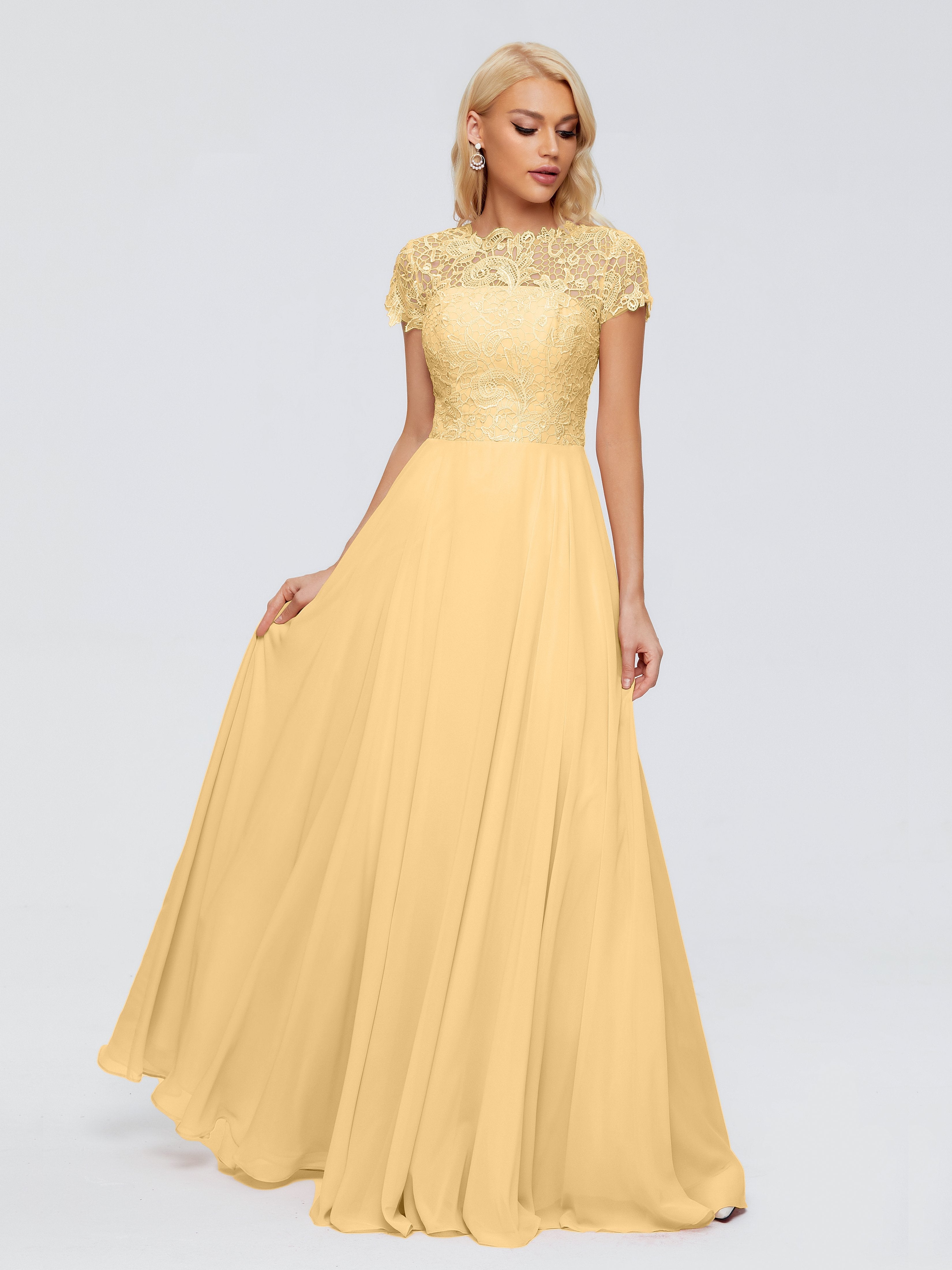 Gold Dress Bridesmaid Rose Charming Scoop Chiffon Bridesmaid Dresses Gold Dress Bridesmaid Rose Charming Scoop Chiffon Bridesmaid Dresses
