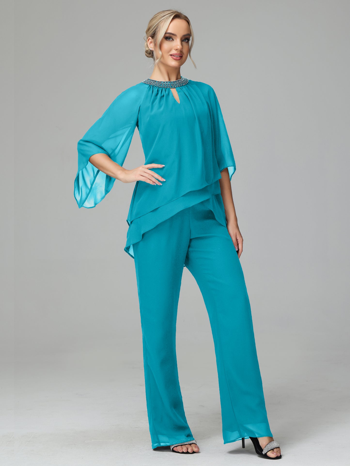 Special Chiffon Mother of the Bride Dress With Beading