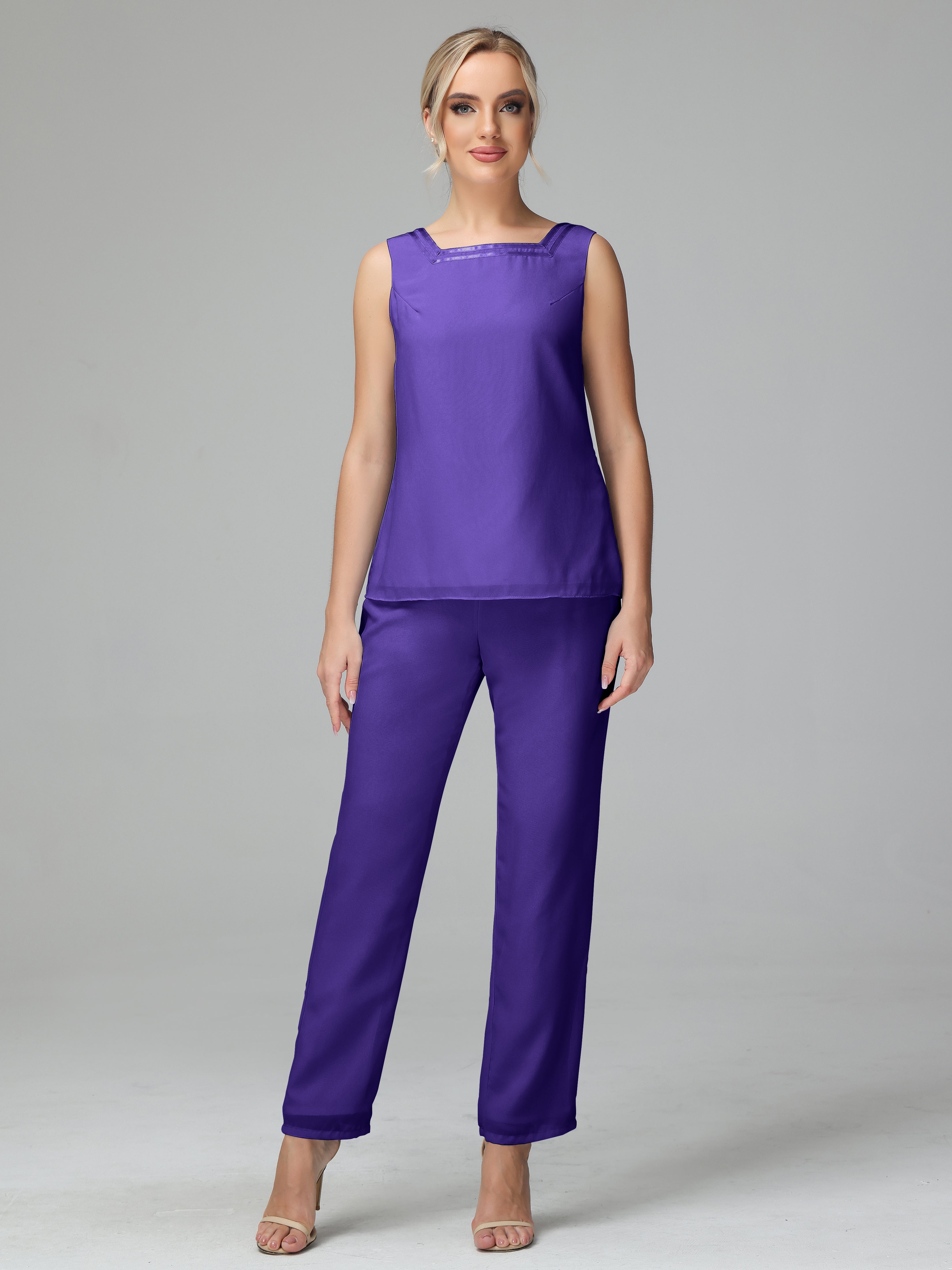 Special Long Sleeves Chiffon Mother Of The Bride Dress Pants Suits