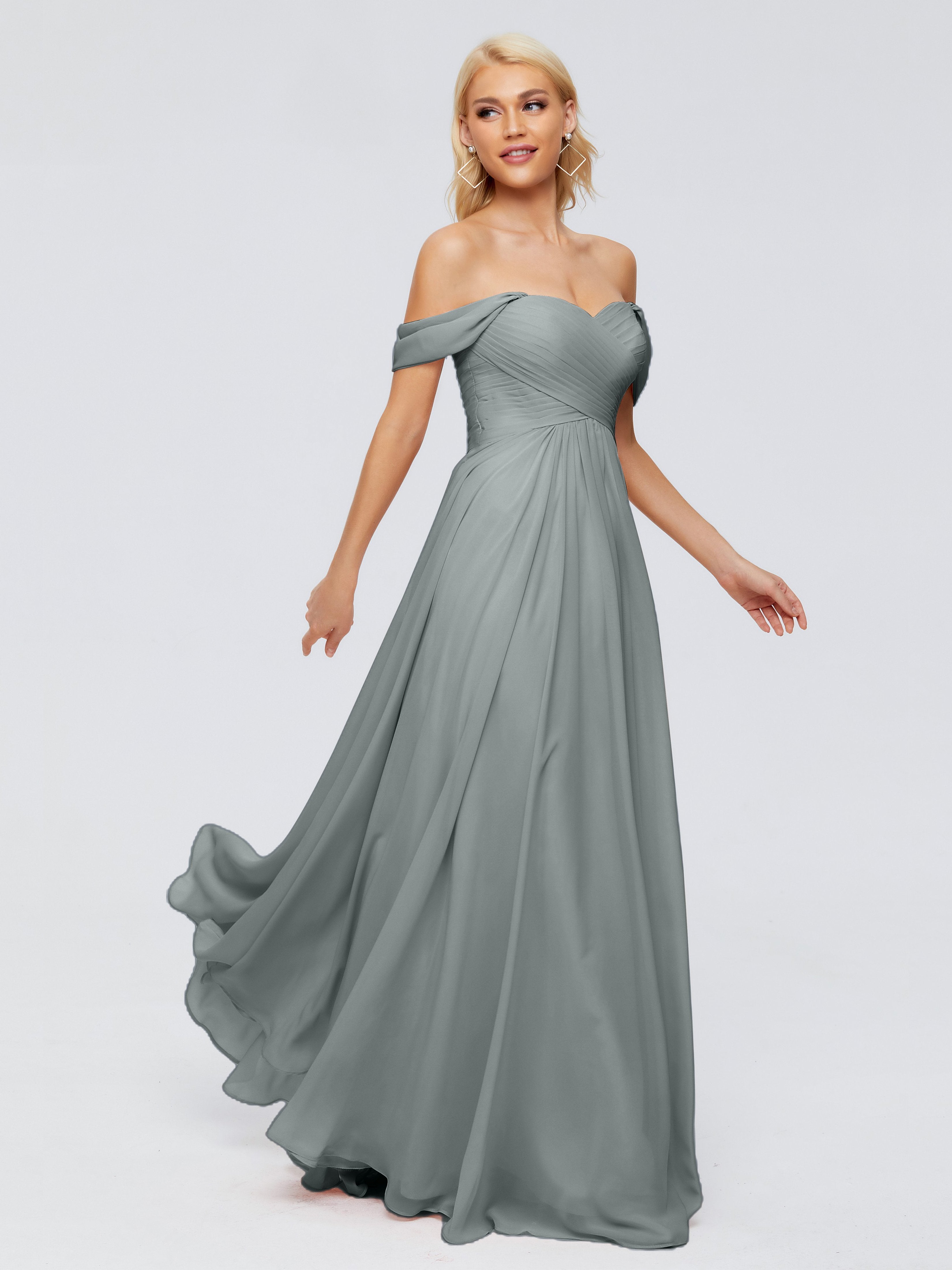 long grey bridesmaid dresses uk Steel Grey Bridesmaid Dresses leelyuk