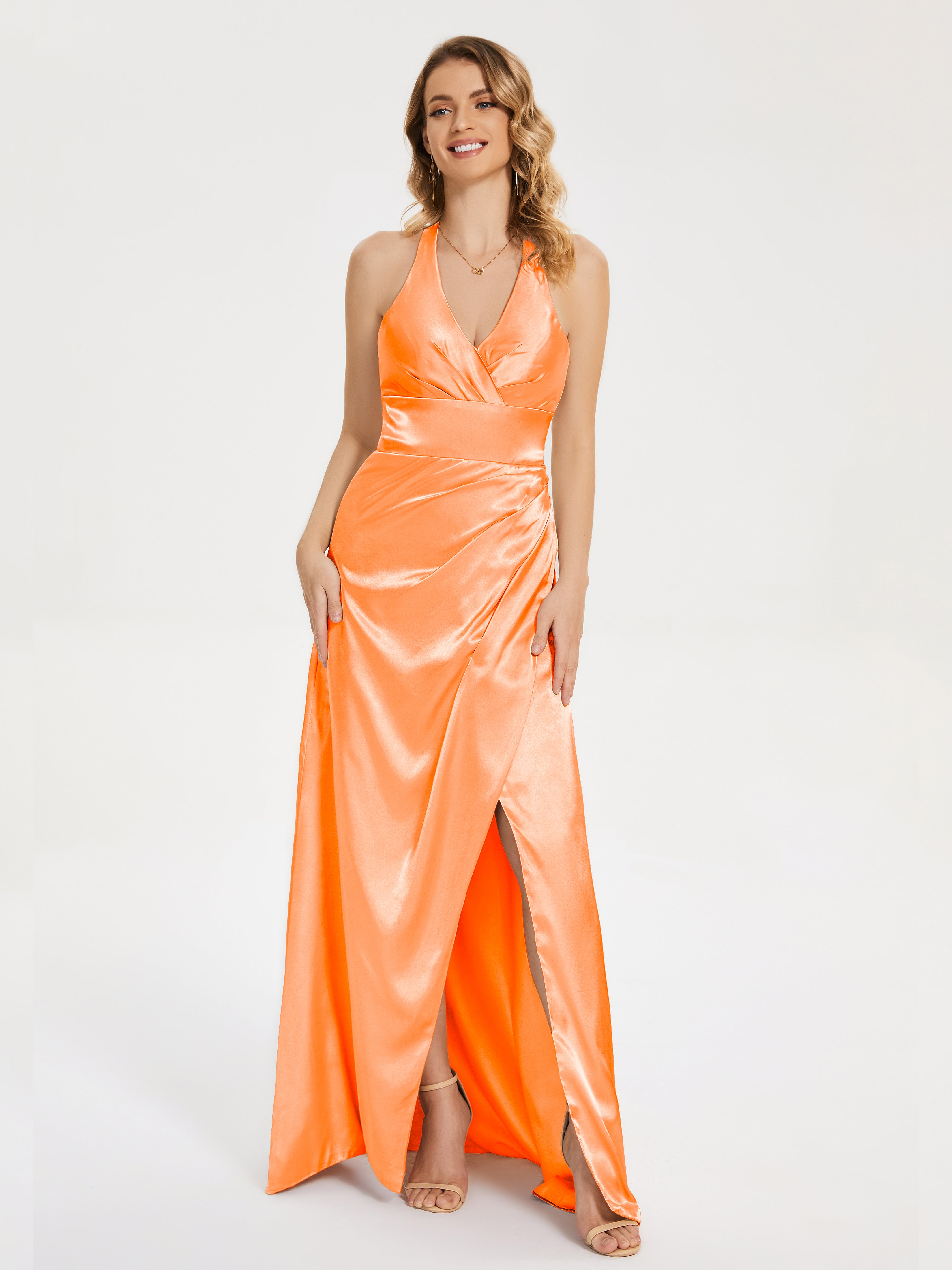 Ruched Split Party Dresses