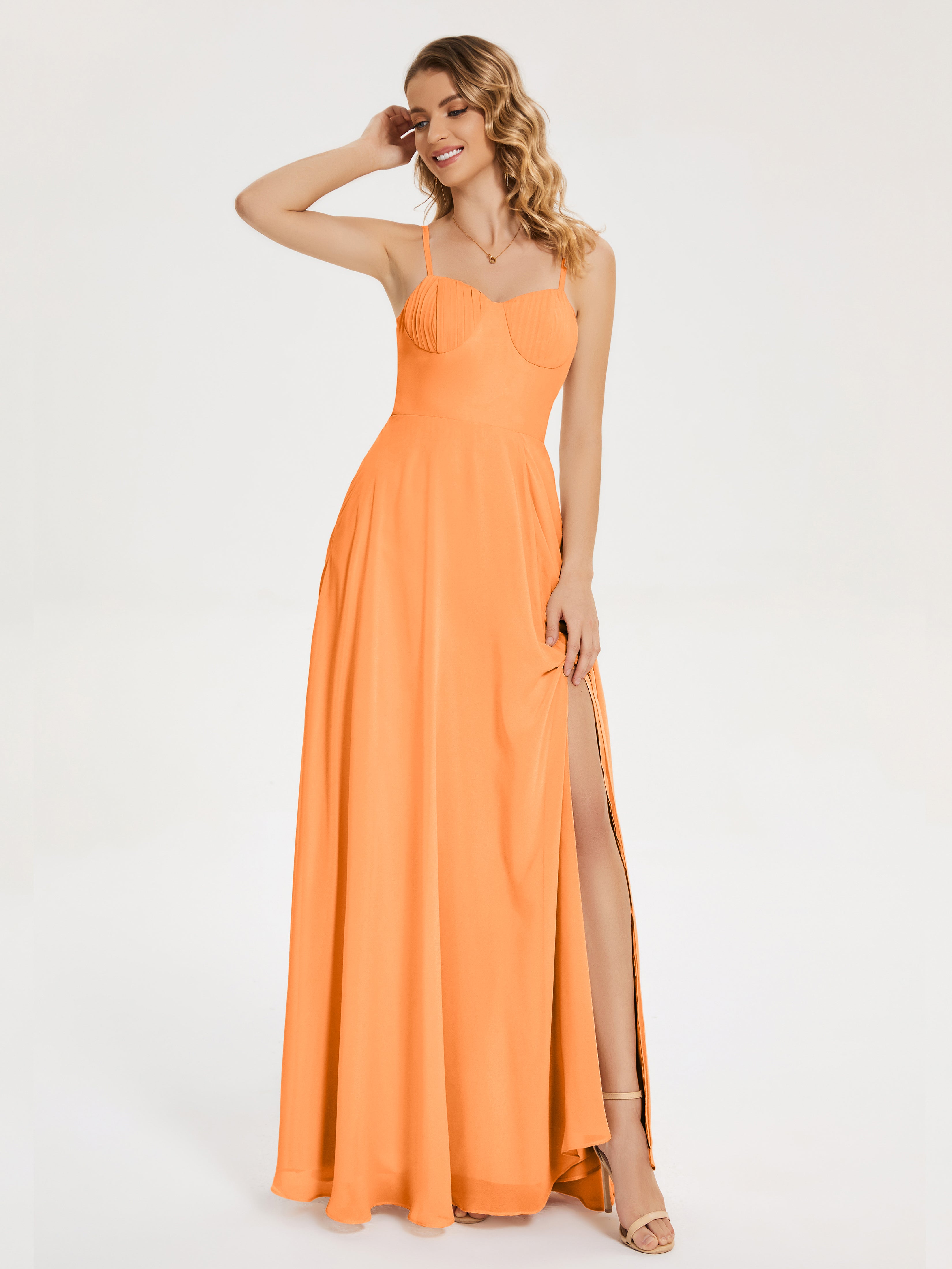 Ruth Simple Spaghetti Straps Bridesmaid Dresses