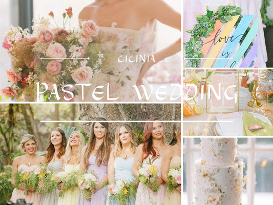Stunning Pastel Wedding: 6 of the Prettiest Pastel Palettes for Your Big Day