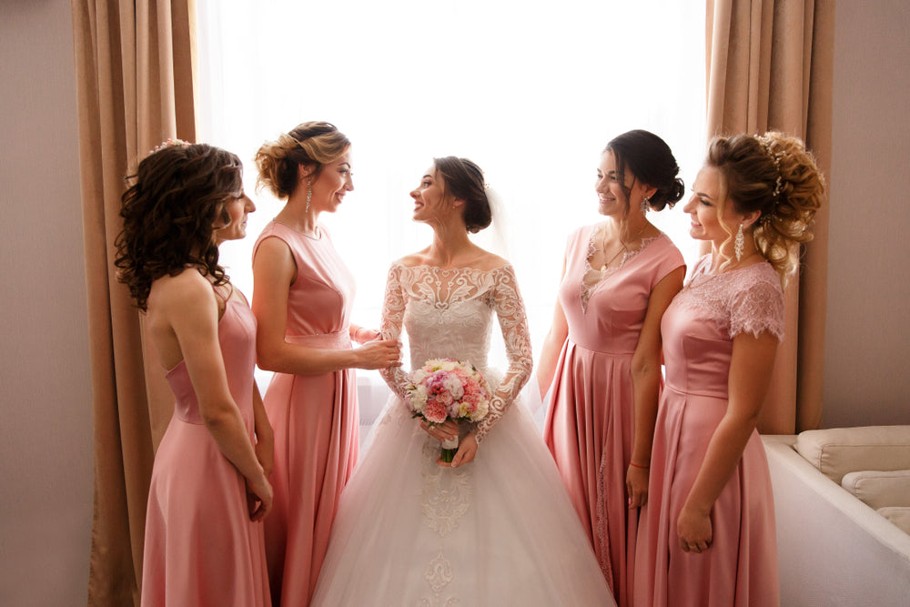 10 Gorgeous Lace Bridesmaid Dresses In Blush Pink Perfect for You