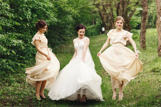 Nice and Neutral: 10 Stunning Nude Bridesmaid Dresses for You