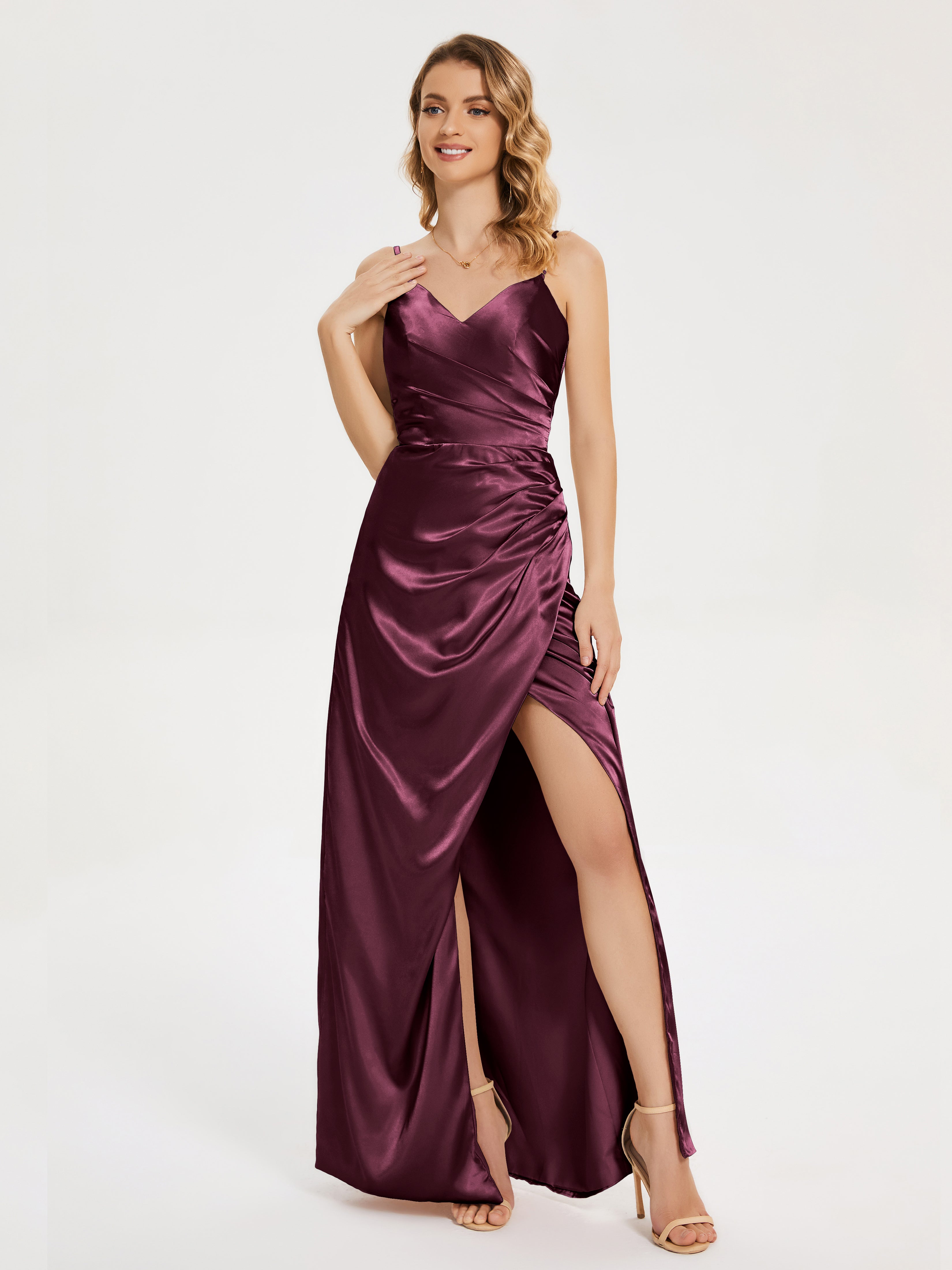 Soft satin bridesmaid dresses