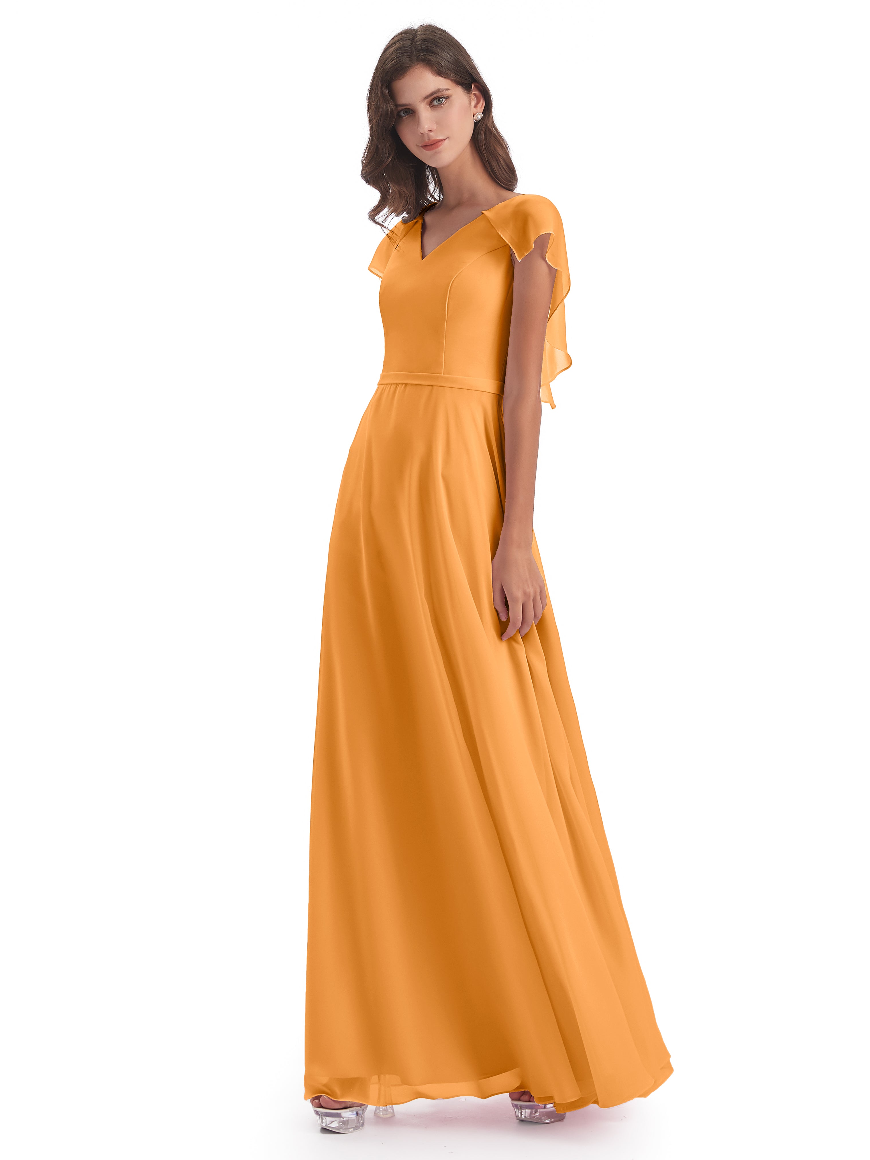 Tangerine Bridesmaid Dresses