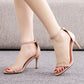 OpenToe Casual Brief Ankle-Strap High Heels