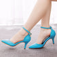 Women's Wedding Shoes Pointed Toe Ankle Strap Stiletto Heel