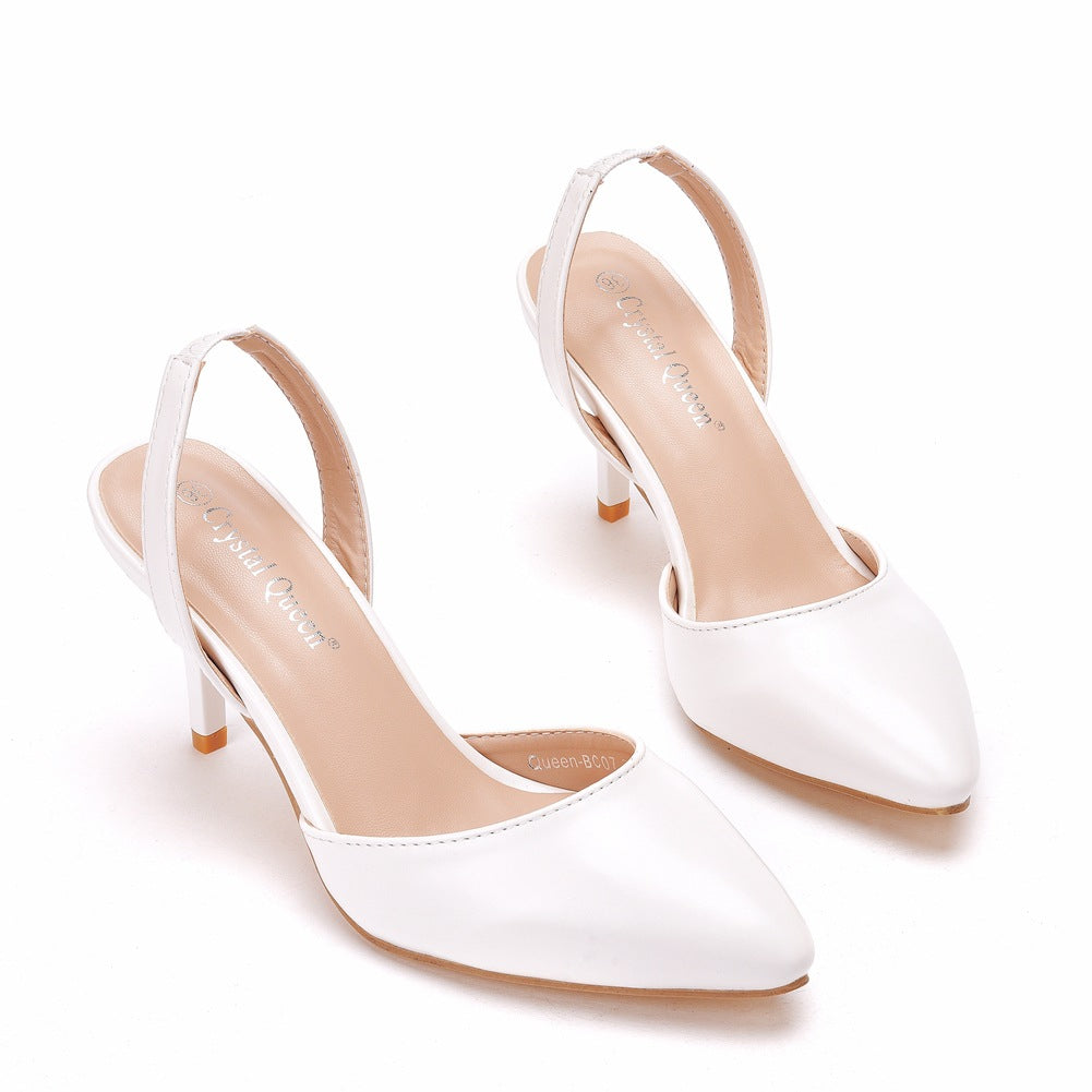 Pointed Toe Brief Elegant Slingback High Heels