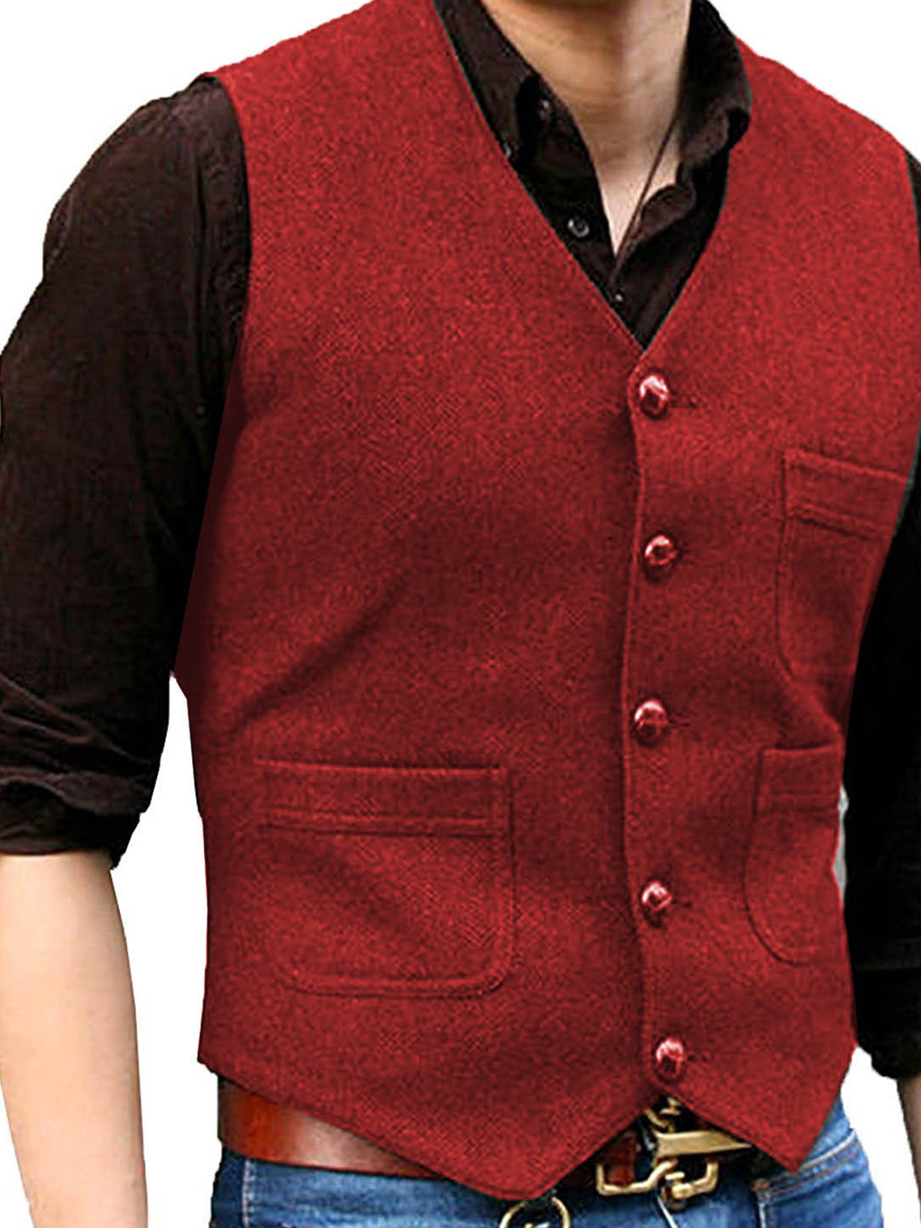 Vest Wedding Groom Best Man Vest Business Slim