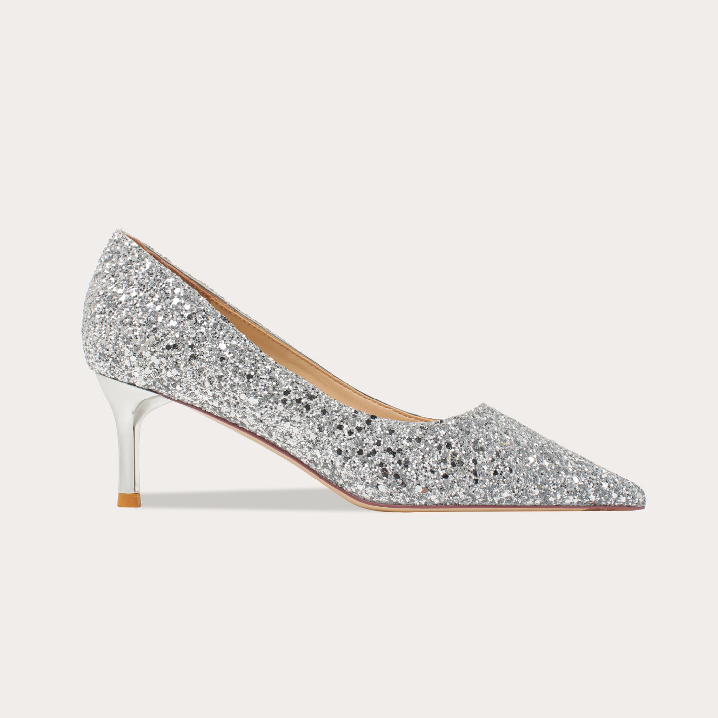 Women's Crystal Point Toe High Heels Wedding Shoes