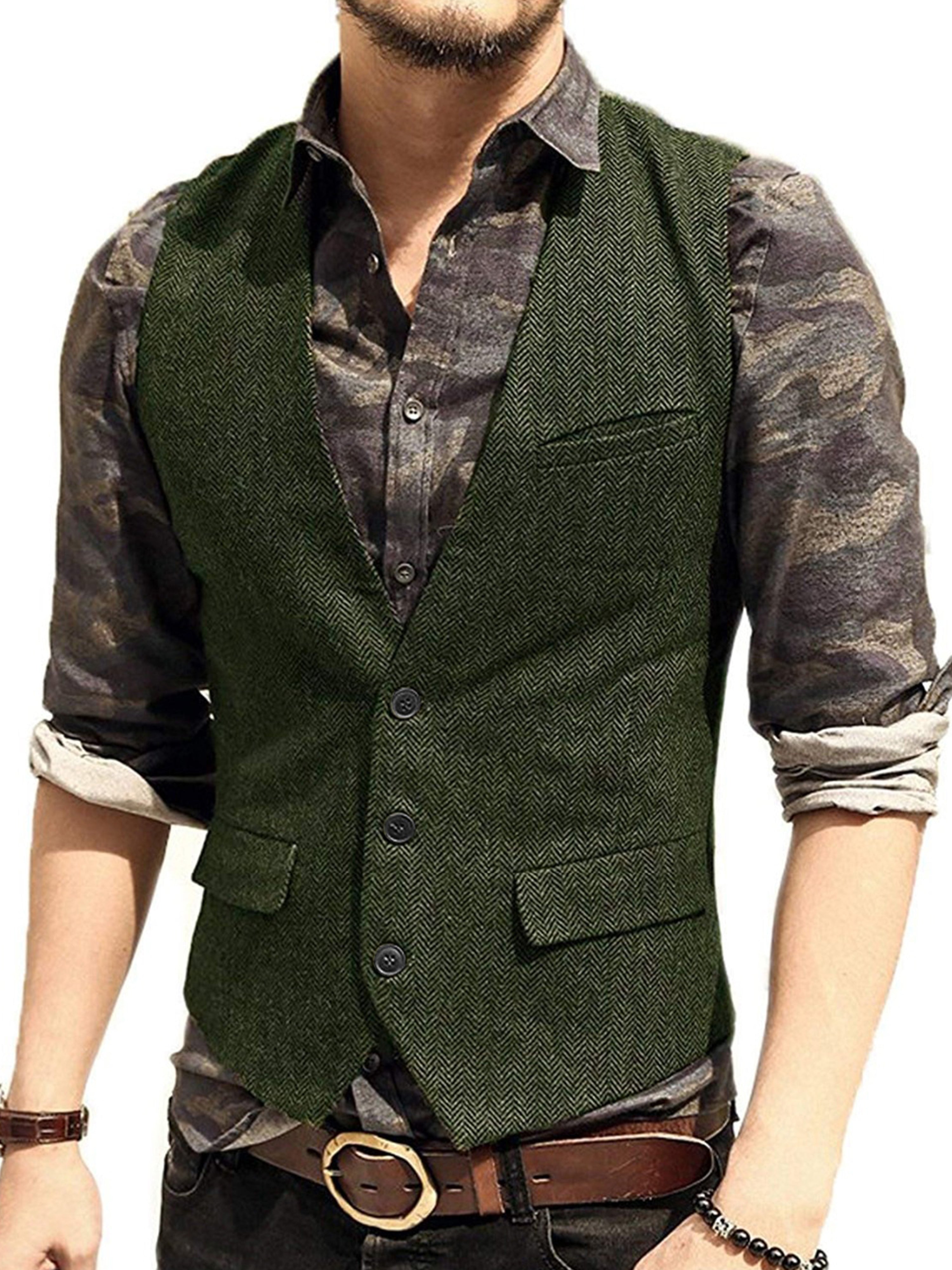 Casual Vest Groom Best Man Wedding Vest