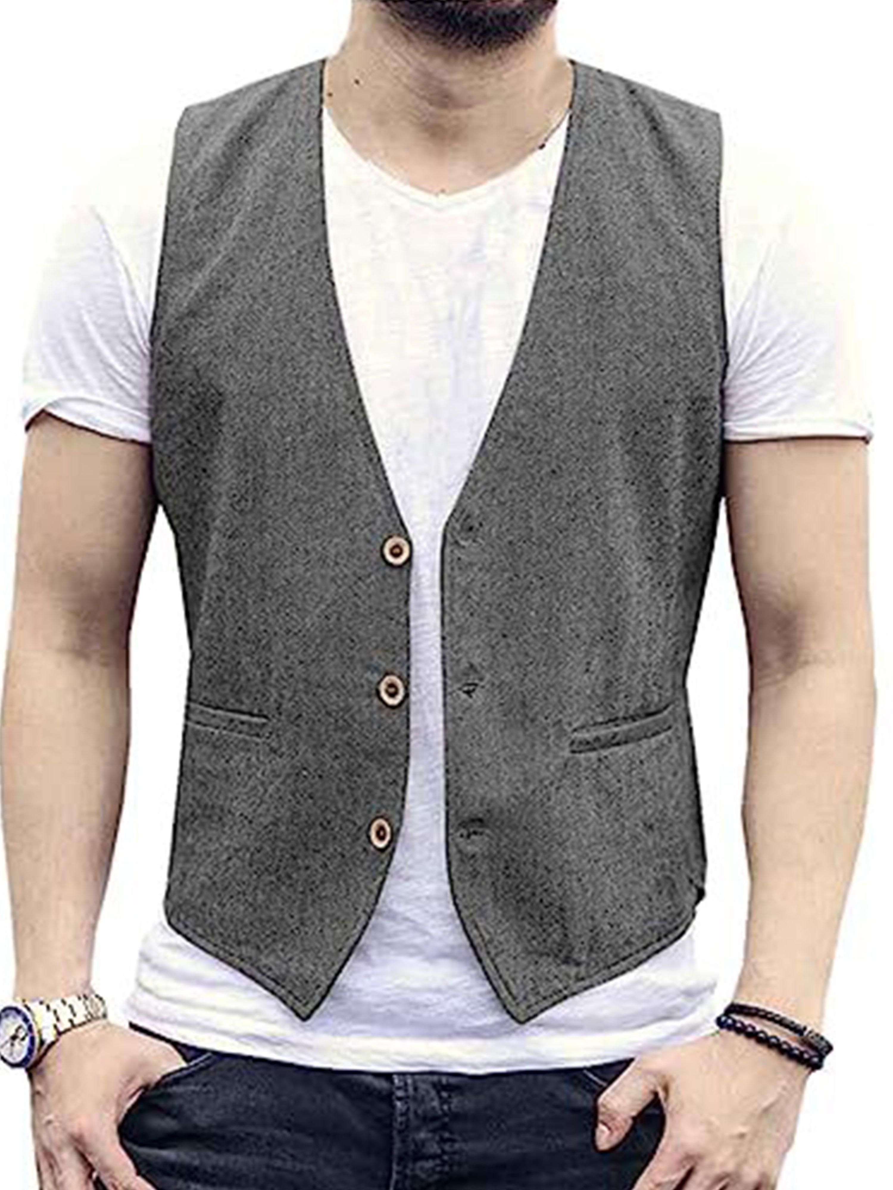 Lightweight Breathable Cool Casual Cotton Vest Slim vest