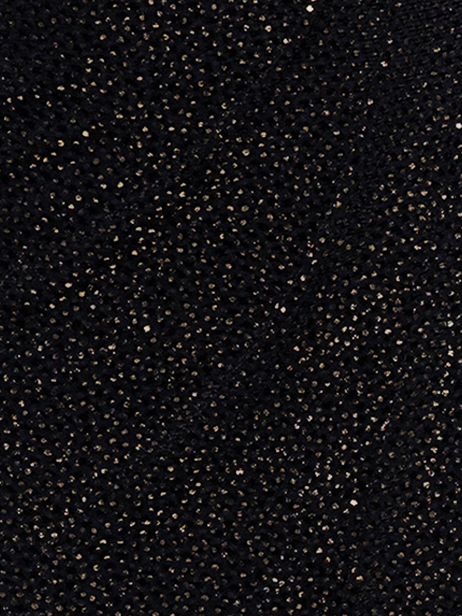 Cicinia Black Mother Of The Bride Dresses Glitter Fabric Long Sleeves Jewel Sheath Evening Dresses