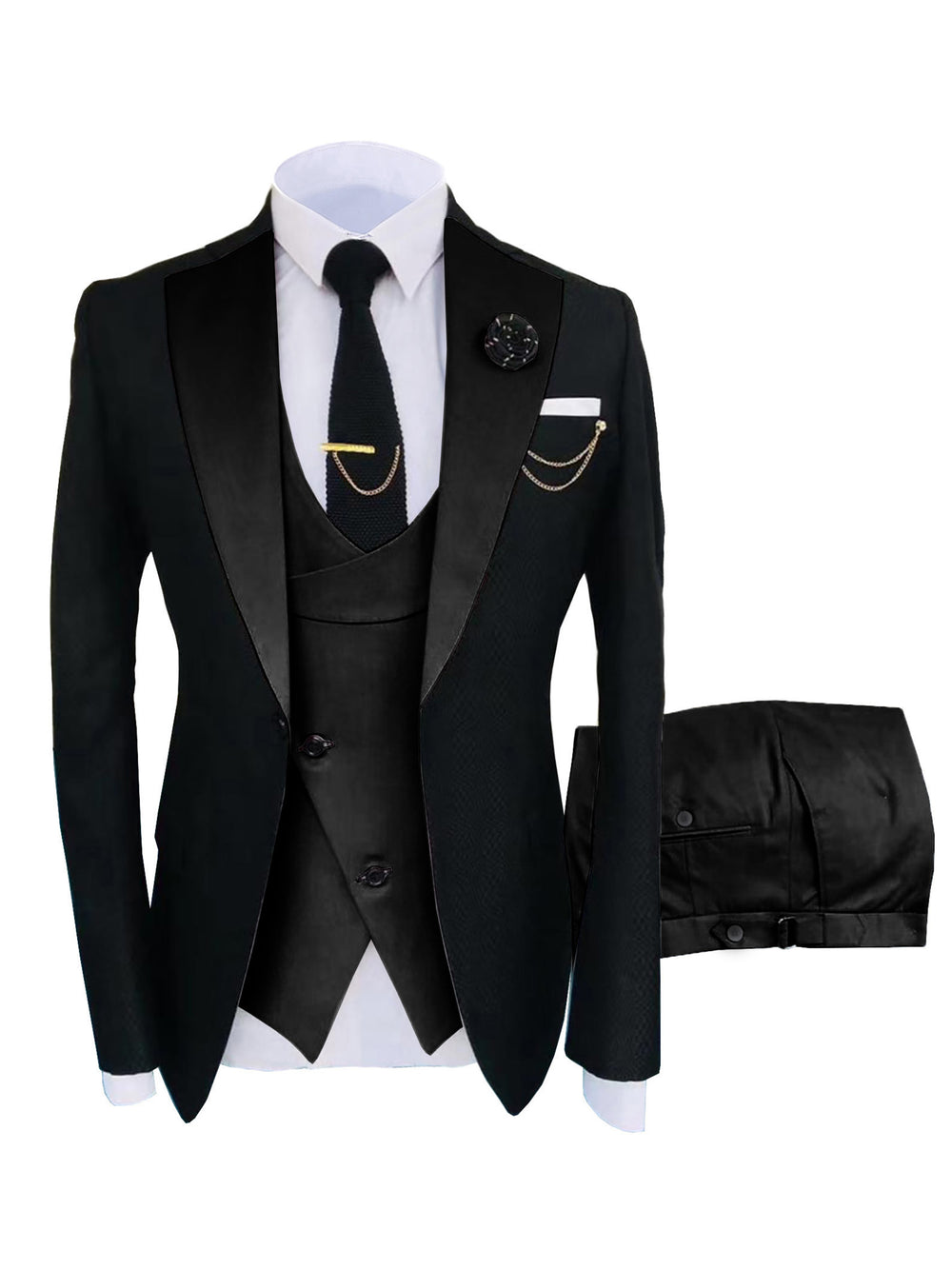 Suit Suit Men's Three-piece Suit Groomsman Suit Dress main image 1