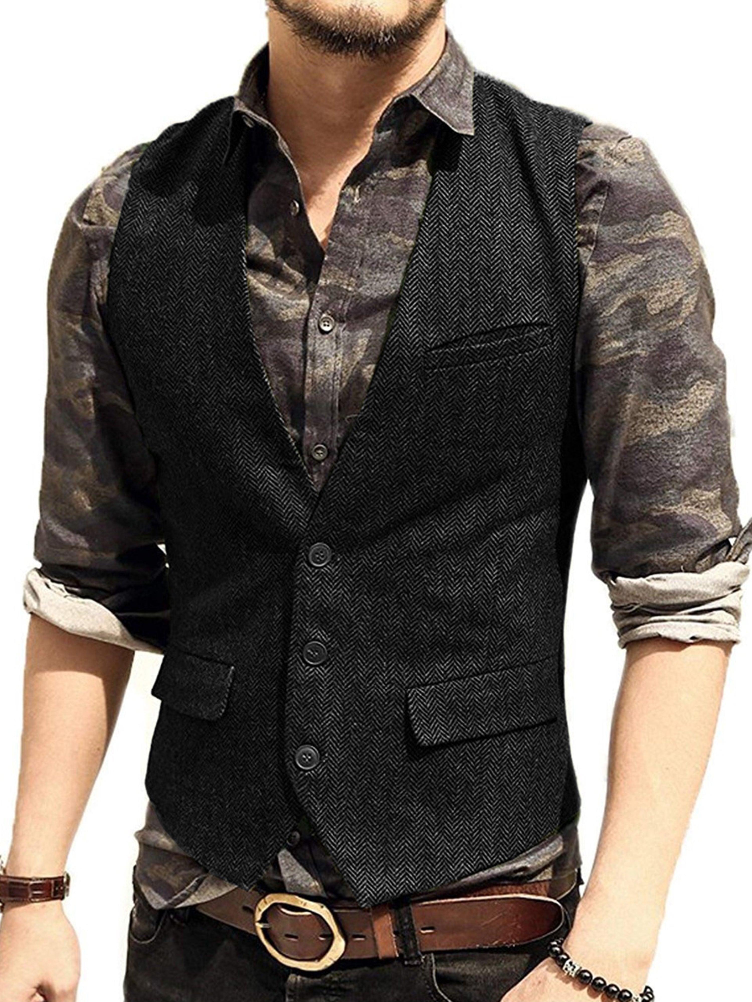 Casual Vest Groom Best Man Wedding Vest