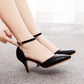 Women's Wedding Shoes Pointed Toe Ankle Strap Stiletto Heel