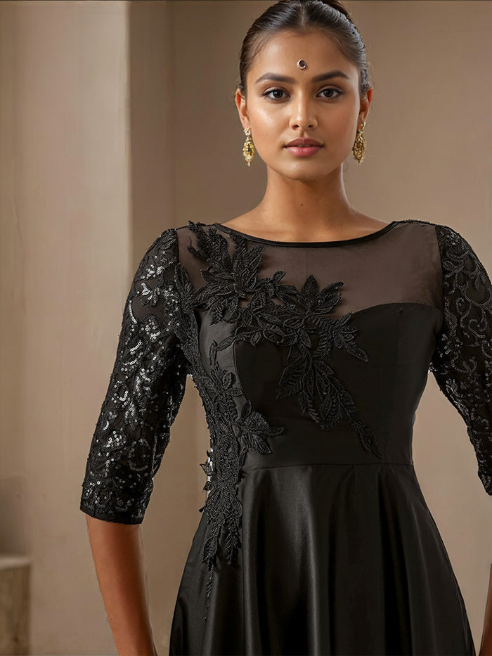 Cicinia Silver Mother Of The Bride Dress With Jacket Long Chiffon Lace 2 Pieces Tea Length main image 0