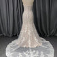 Mermaid Sweetheart Court Train Sleeveless Lace Wedding Dresses