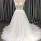Sweetheart Court Train Tulle Wedding Dresses With Lace