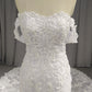 Mermaid Off-the-shoulder Long Train Wedding Dresses With Lace