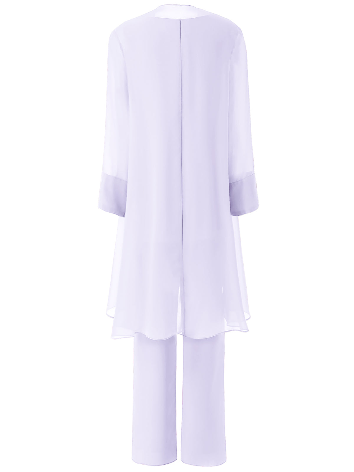 Cicinia Stormy Mother Of The Bride Pant Suits With Jacket 3 Pieces Plus Size Lace Chiffon