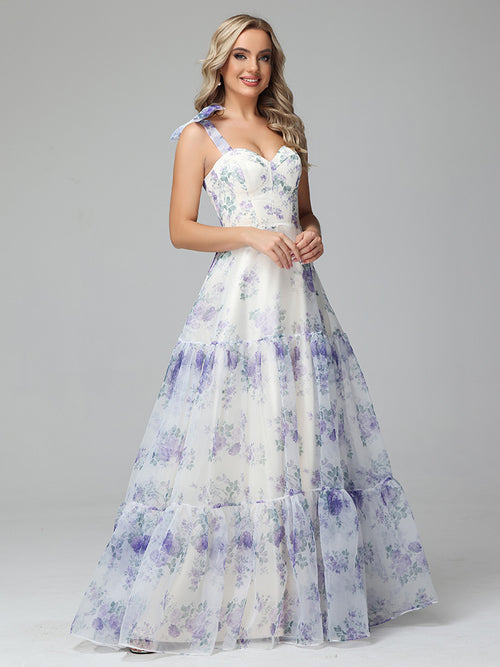 Cicinia Blue Prom Dresses Long Stretch Satin Sheath Backless Sleeveless Gowns main image 1