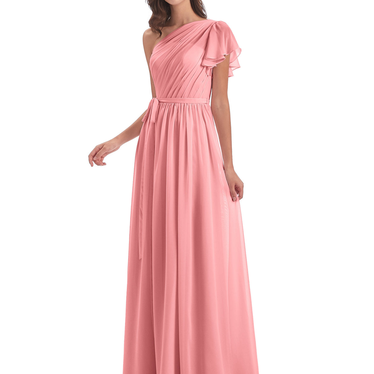 retro bridesmaid dresses The Evolution of Discover this chiffon one shoulder Vintage Bridesmaid Dress Sewing Pattern:
