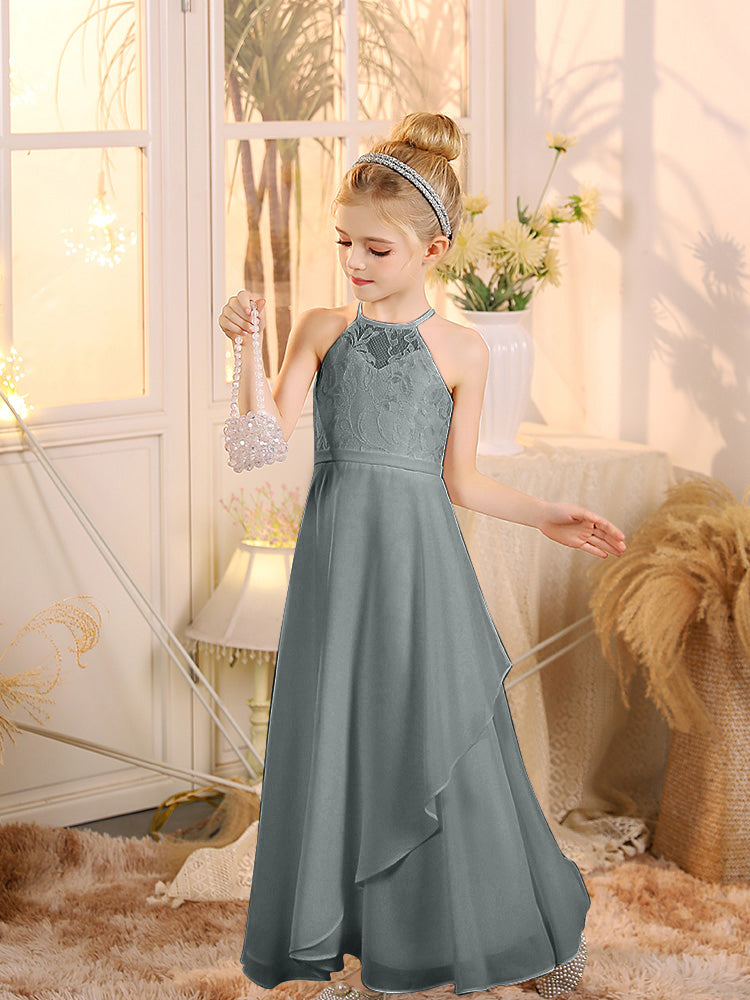 Grey junior bridesmaid dresses best sale