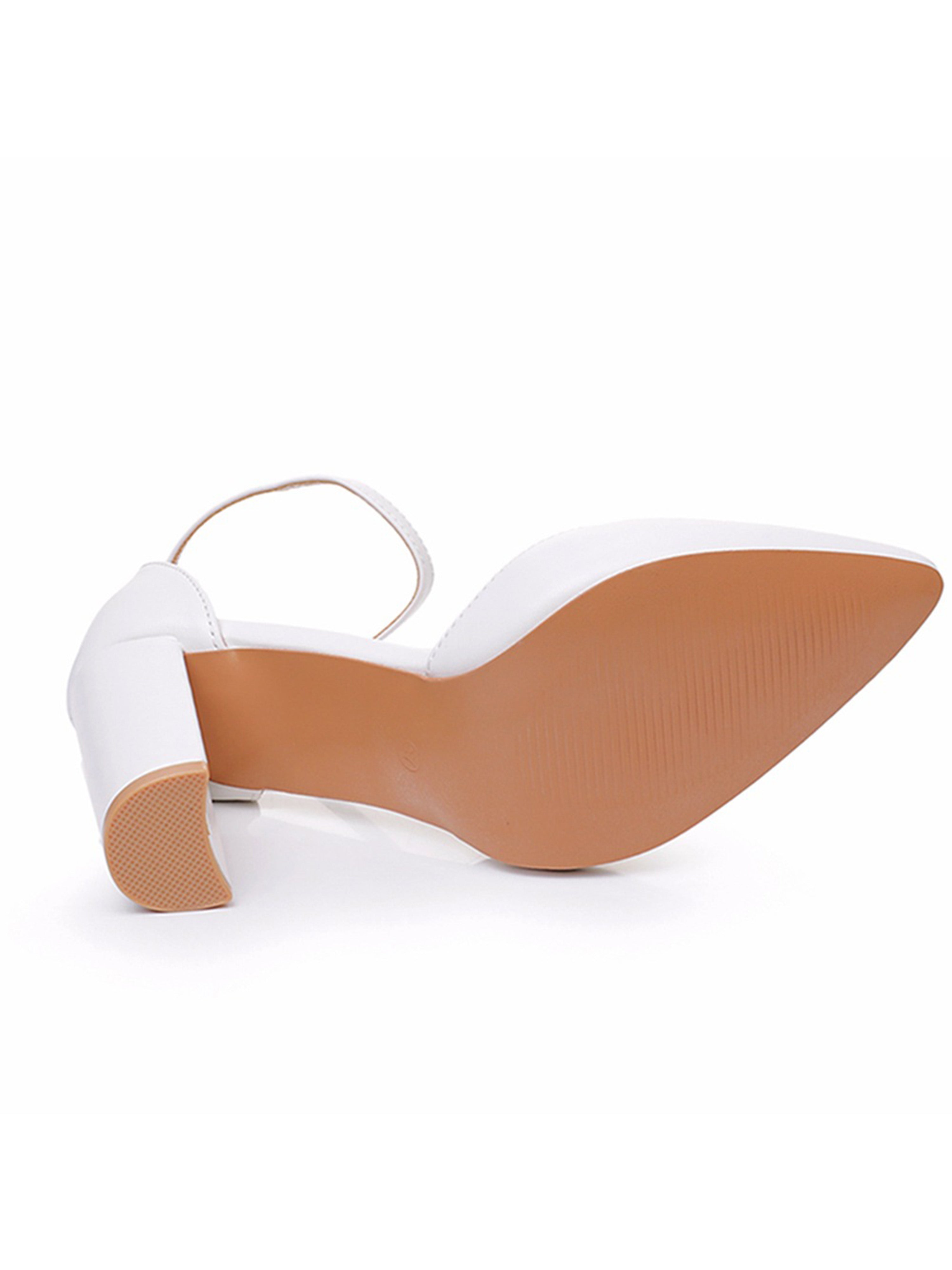Ankle Strap Heels Women Pointed Toe Sandals Brides Shoes