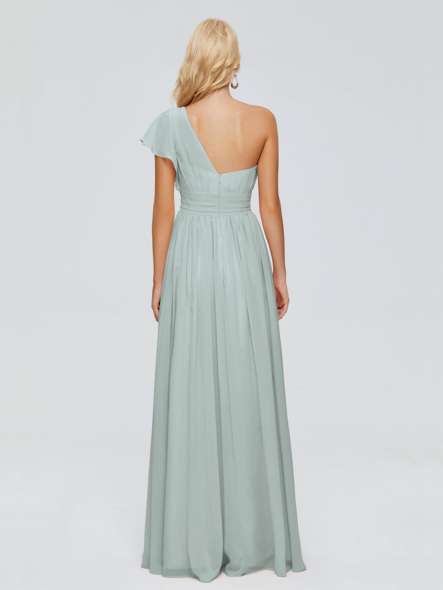 Rylee Gorgeous One Shoulder Pleated Chiffon Bridesmaid Dresses