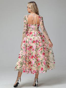Cicinia Azalea Prom Dresses Long Chiffon Appliques Lace A-line Spaghetti Straps Layered Slit
