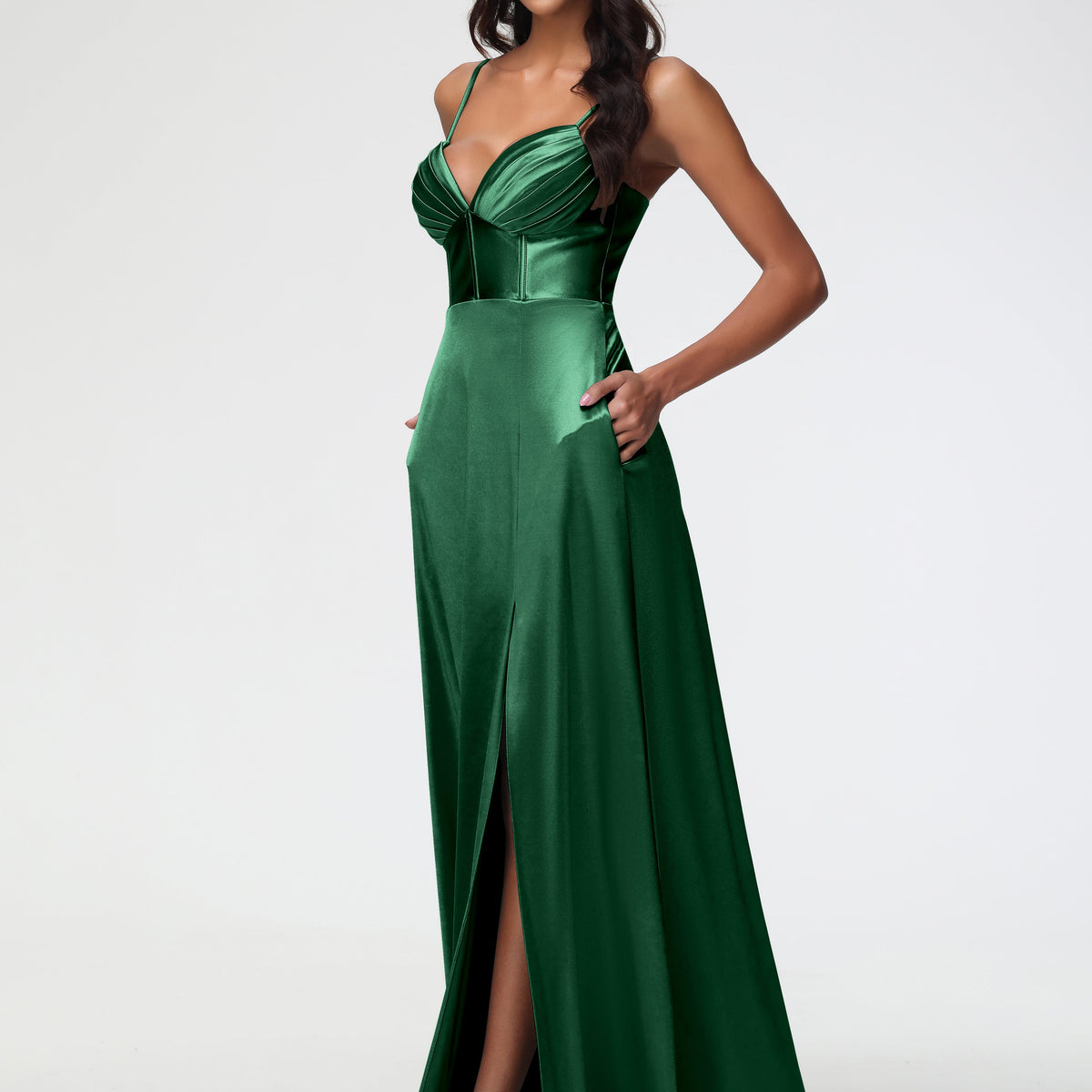 blue strapless dress prom Beautiful Long Satin Light Dresses With Pockets Select Shoe size:39 Style-Color-Dim:AD3D106212_AD201_M Belted Faux Leather Shirt layered glitter tulle skirt