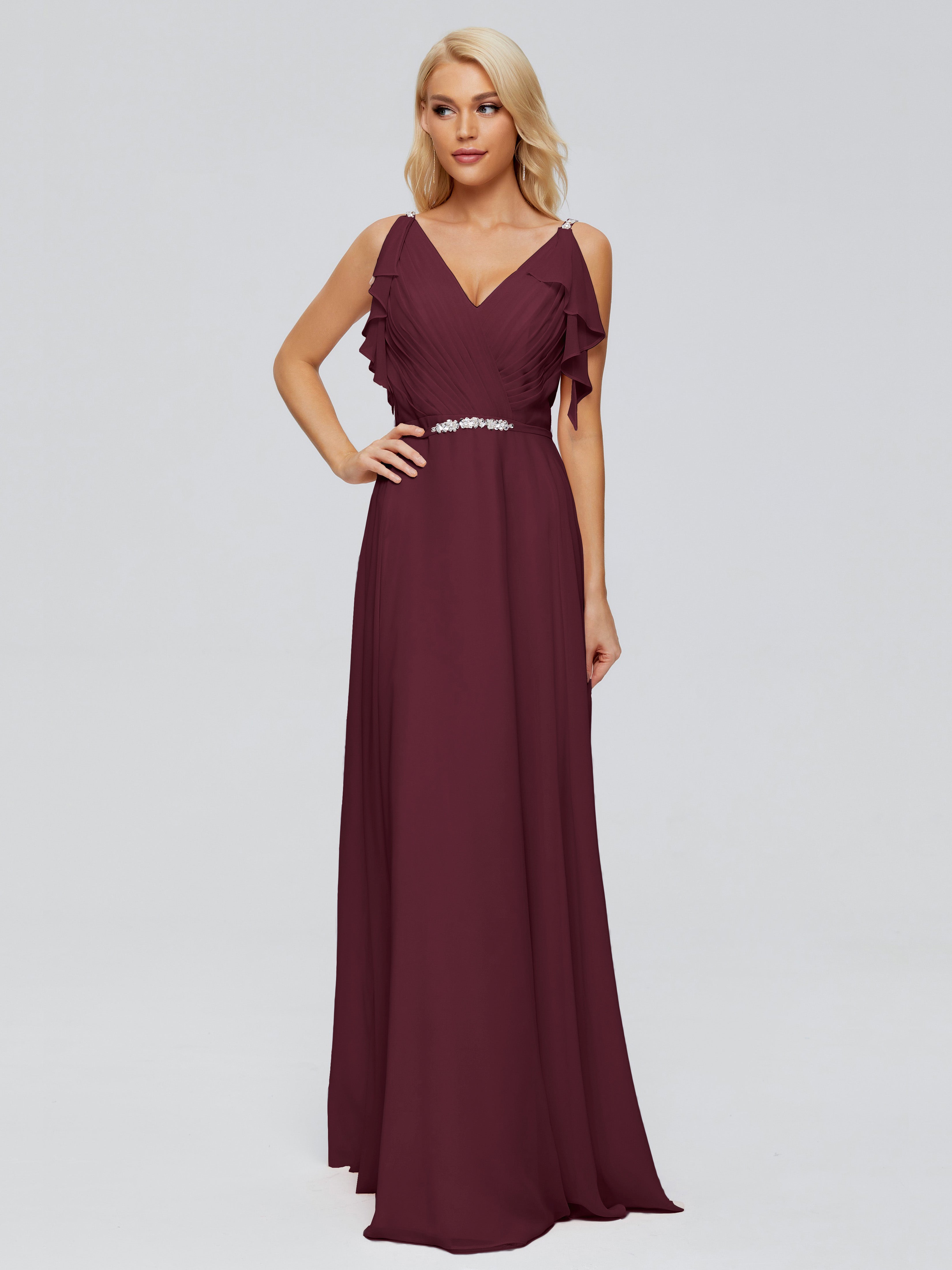 Maroon bridesmaid dresses uk online