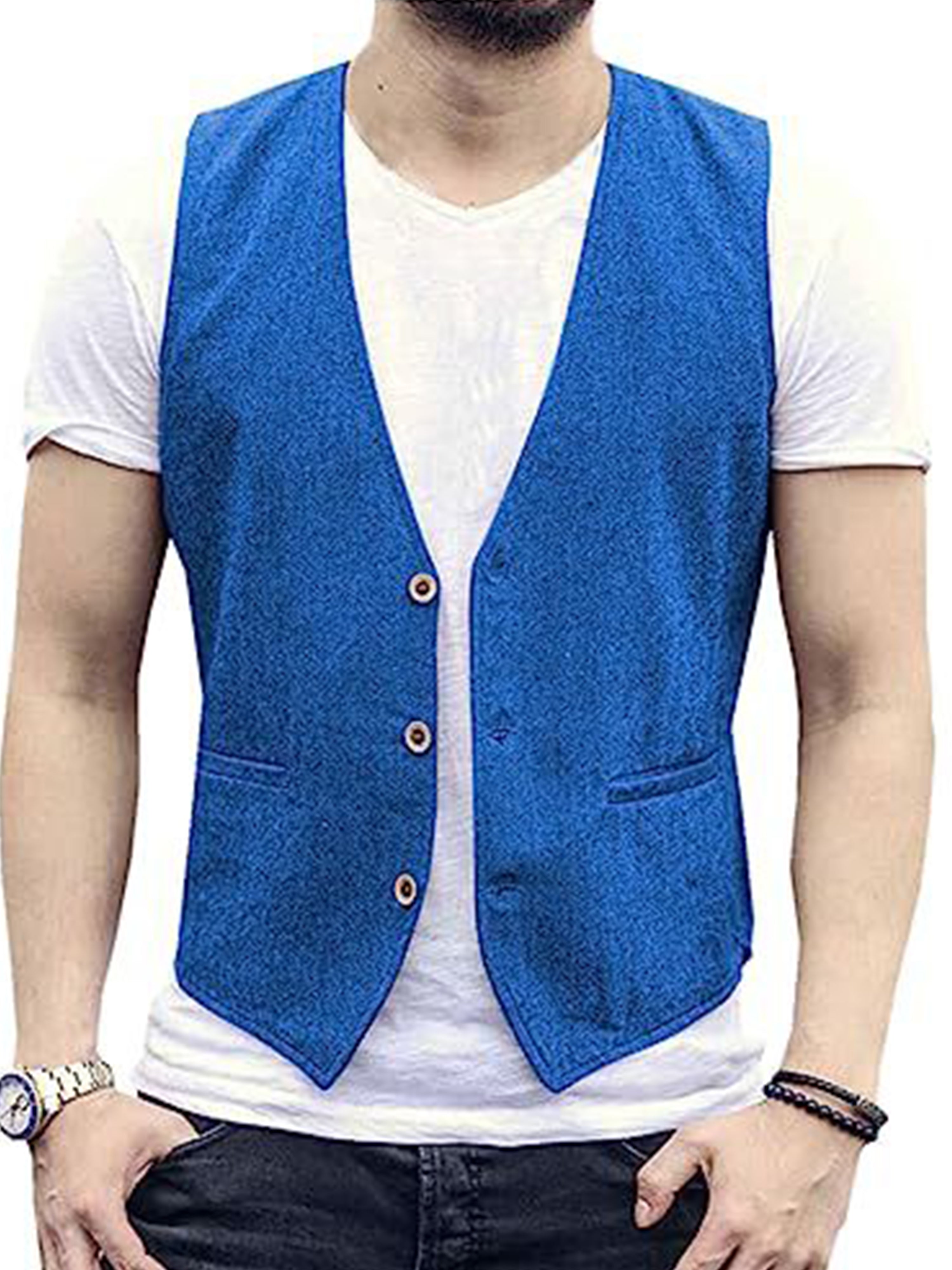 Lightweight Breathable Cool Casual Cotton Vest Slim vest