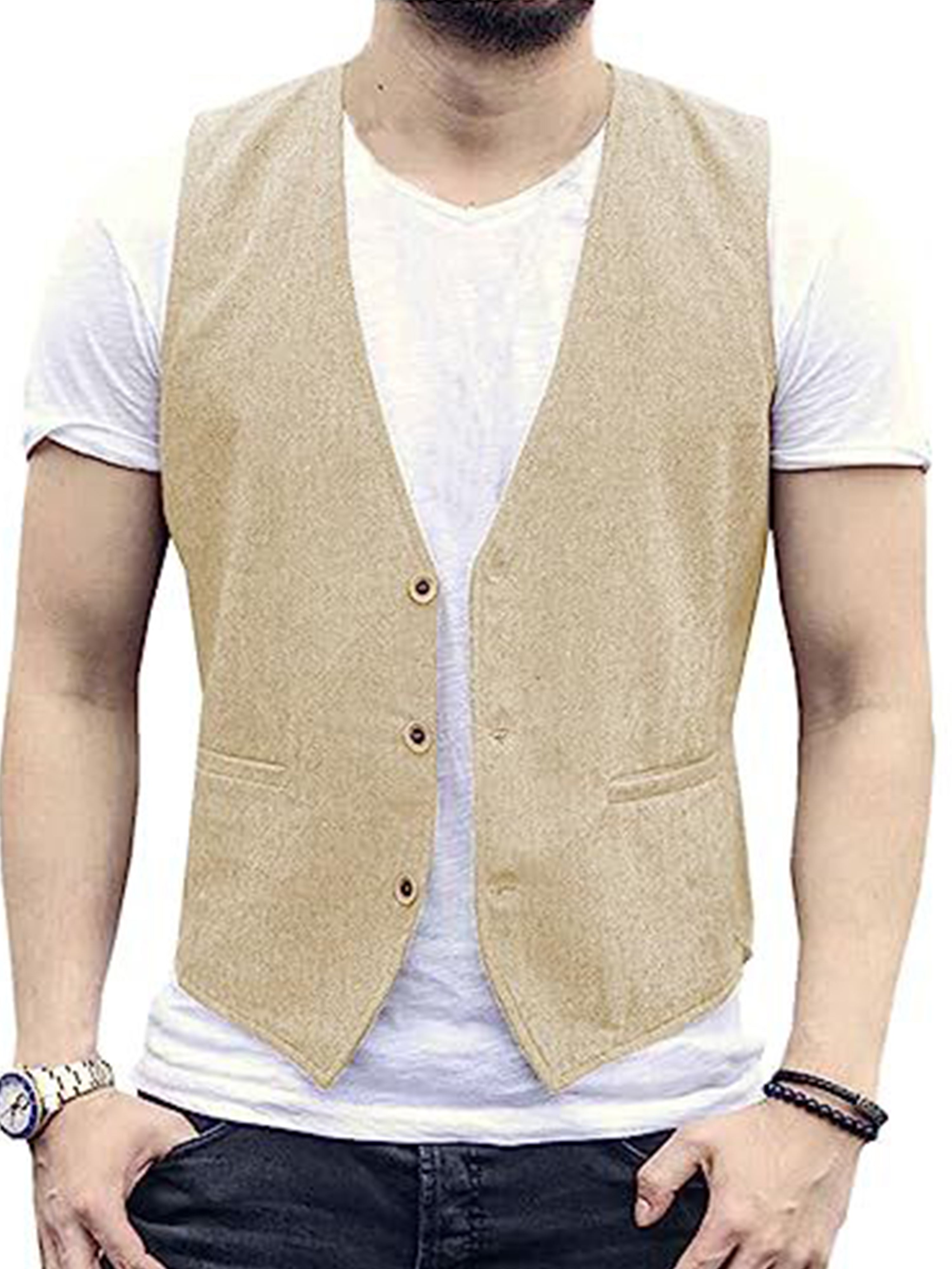 Lightweight Breathable Cool Casual Cotton Vest Slim vest