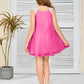 Fluffy Lace Straps Chiffon Junior Bridesmaid Dress