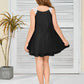 Fluffy Lace Straps Chiffon Junior Bridesmaid Dress