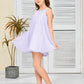 Fluffy Lace Straps Chiffon Junior Bridesmaid Dress