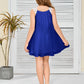 Fluffy Lace Straps Chiffon Junior Bridesmaid Dress