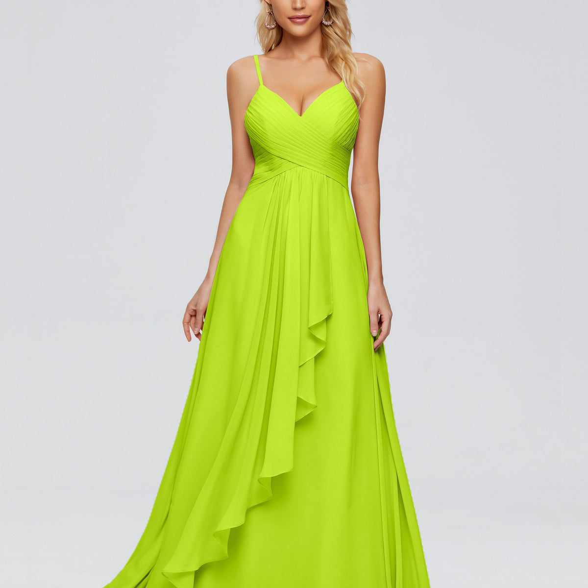 Lime Green Bridesmaid Dresses Isla Cute Spaghetti Straps Chiffon Bride Lime Green Bridesmaid Dresses Isla Cute Spaghetti Straps Chiffon Bride