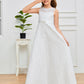 Jewel Sleeveless Lace Junior Bridesmaid Dress