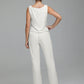 Jumpsuit Separates Scoop Illusion Floor-Length Chiffon Lace Mother of the Bride Dress