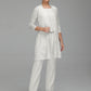 Jumpsuit Separates Scoop Illusion Floor-Length Chiffon Lace Mother of the Bride Dress