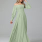 Mirabelle Long Sleeves Off Shoulder Chiffon Bridesmaid Dresses