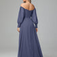 Mirabelle Long Sleeves Off Shoulder Chiffon Bridesmaid Dresses