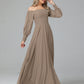 Mirabelle Long Sleeves Off Shoulder Chiffon Bridesmaid Dresses